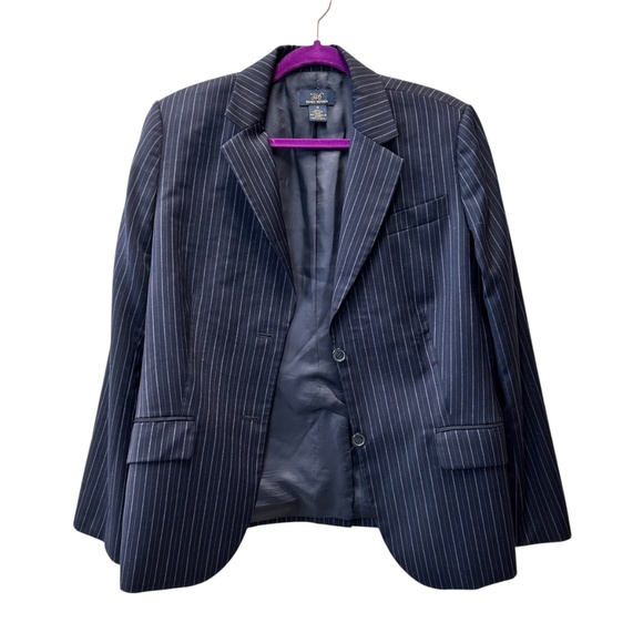 Brooks Brothers 346 Women's Pinstripe Lined Wool SUIT Caroline Fit Size 14 / 16 - Picture 2 of 16